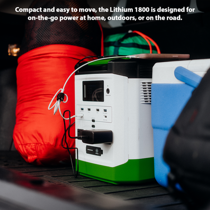High Capacity Lithium 1800 Solar and Wind Generator